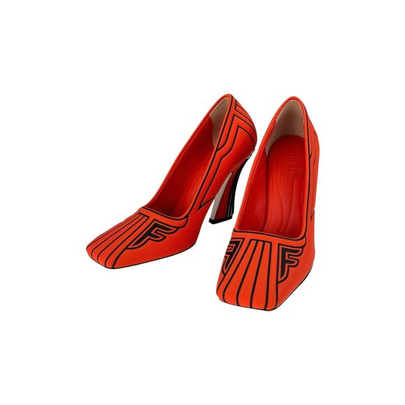 Fendi Red Neoprene Pumps - Picture 1 of 7